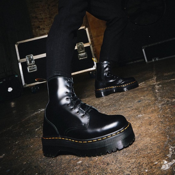Doc Martens Black Jadon Platform Boots - Picture 1 of 7